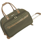 Brown duffel bag